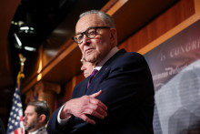L&iacute;der demokratov v Sen&aacute;te Chuck Schumer. FOTO: Reuters