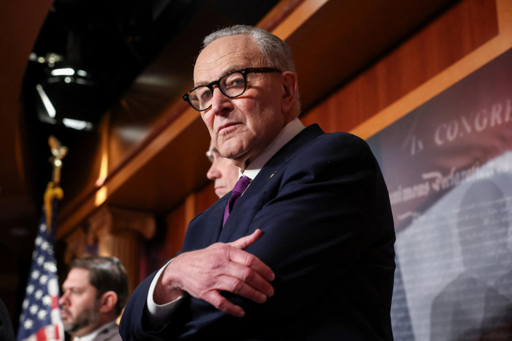 L&iacute;der demokratov v Sen&aacute;te Chuck Schumer. FOTO: Reuters