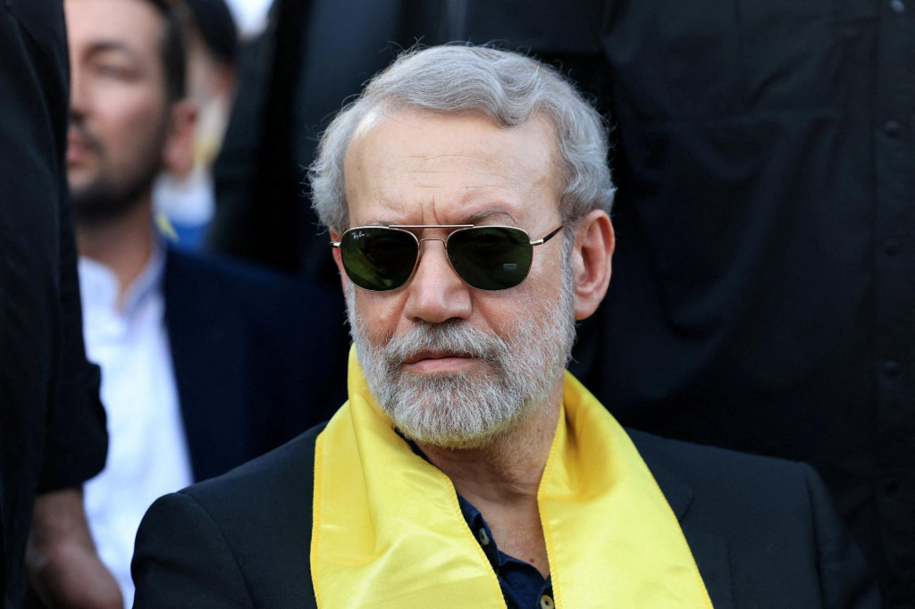 Ir&aacute;nsky filozof Al&iacute; Lar&iacute;dž&aacute;n&iacute; na arch&iacute;vnej sn&iacute;mke. FOTO: Reuters