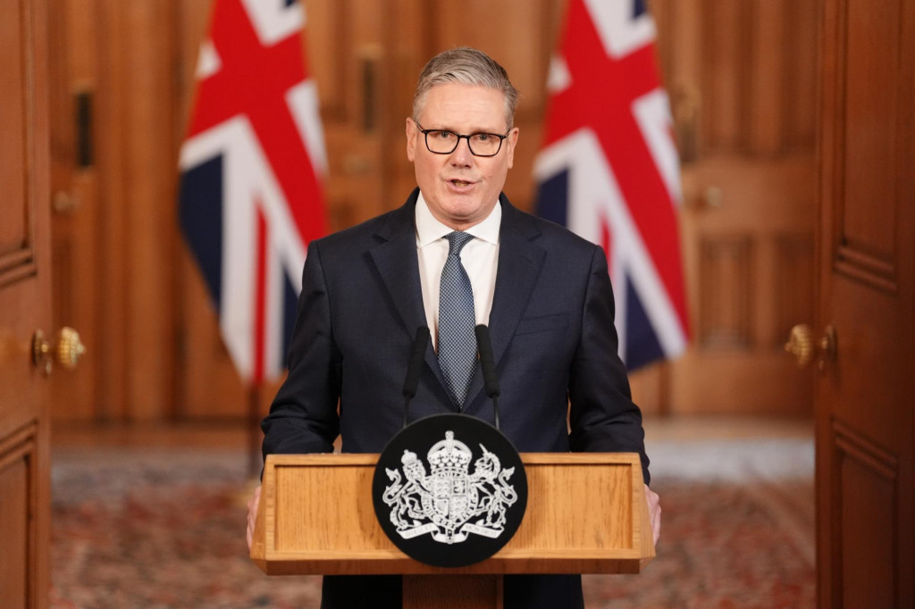 Britsk&yacute; premi&eacute;r Keir Starmer. FOTO: TASR/AP