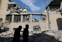D&ocirc;sledky &uacute;derov na Teher&aacute;n. FOTO: Reuters