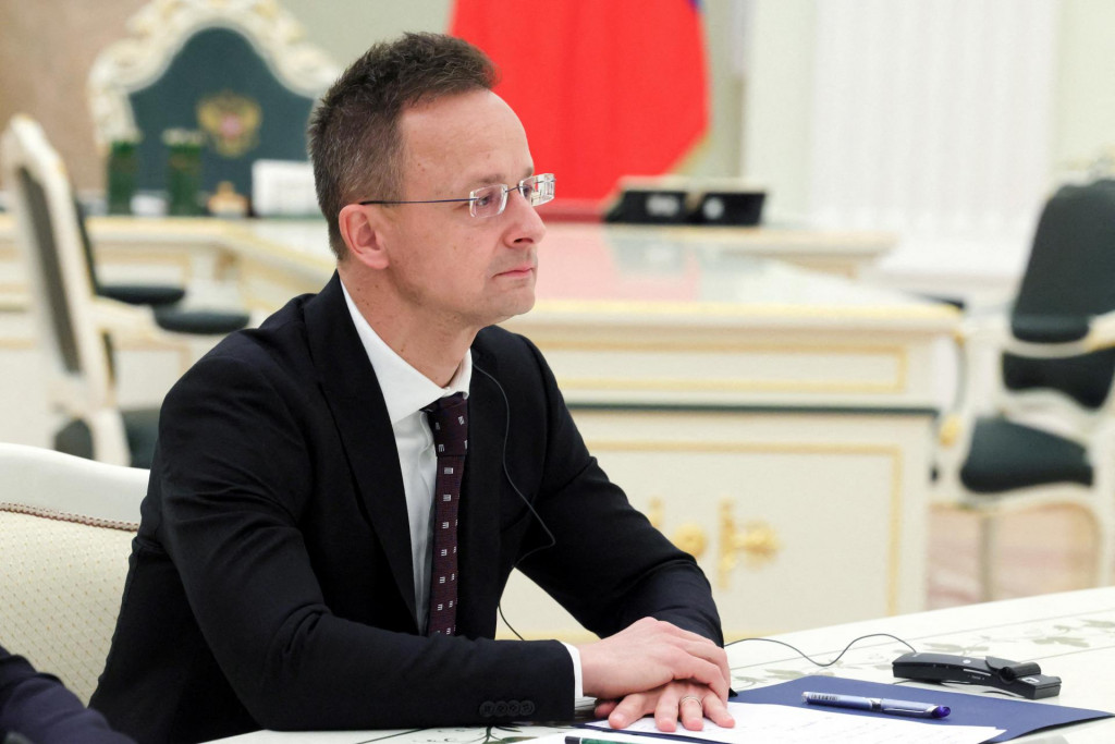 Maďarsk&yacute; minister zahraničn&yacute;ch vec&iacute; a obchodu P&eacute;ter Szijj&aacute;rt&oacute;. FOTO: Reuters