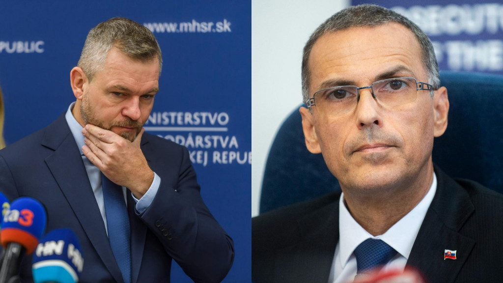 Peter Pellegrini a Maro&scaron; Žilinka. FOTO: TASR/J. Nov&aacute;k, TASR/J. Kotian