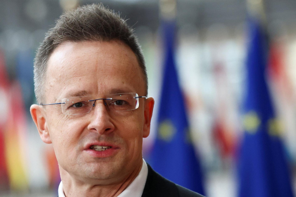 Maďarsk&yacute; minister zahraničn&yacute;ch vec&iacute; P&eacute;ter Szijj&aacute;rt&oacute;. FOTO: REUTERS