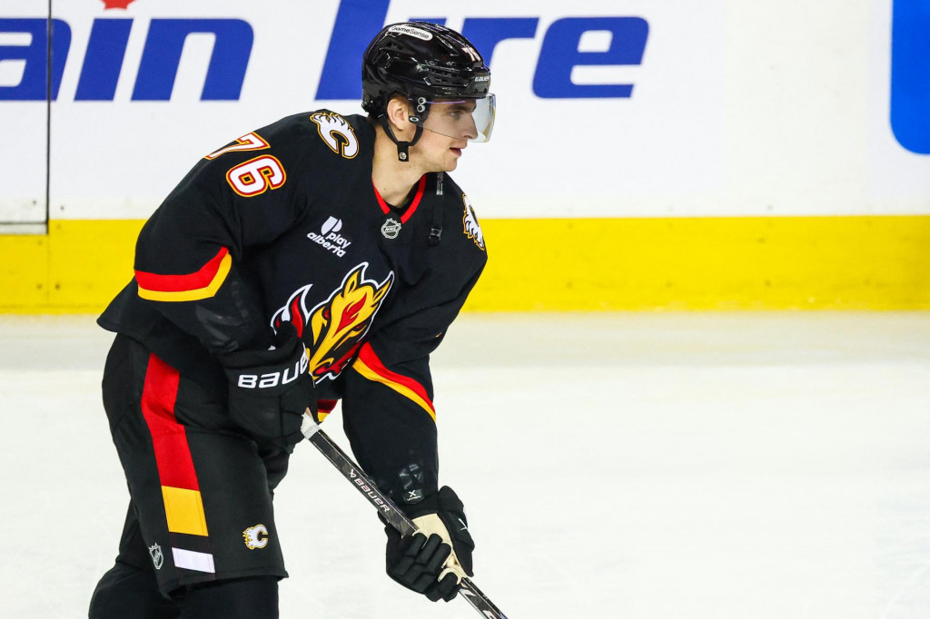 Martin Posp&iacute;&scaron;il z Calgary Flames. FOTO: Sergei Belski