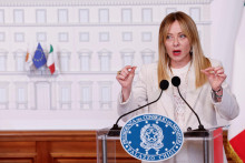 Talianska premi&eacute;rka Giorgia Meloniov&aacute;. FOTO: Reuters
