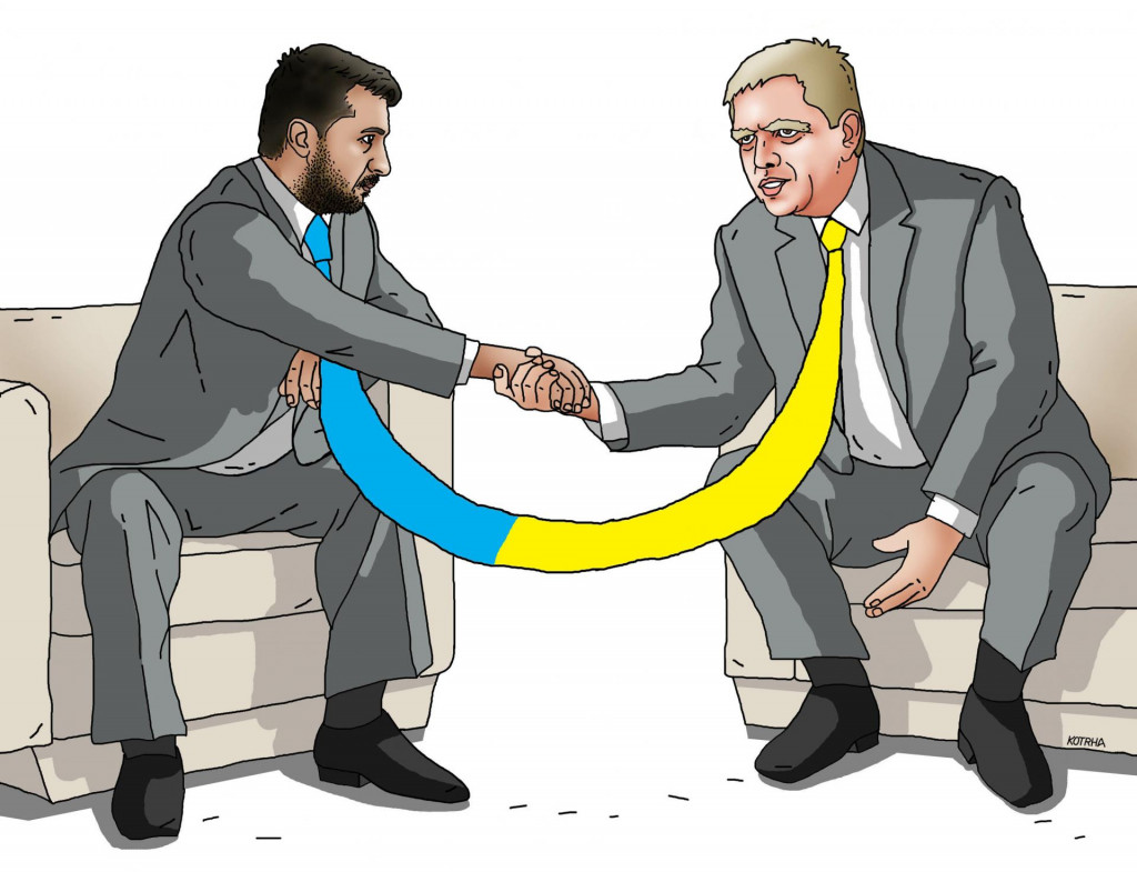 V Užhorode sa stretol Robert Fico s Volodymyrom Zelensk&yacute;m FOTO: Ľubom&iacute;r Kotrha