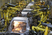 V&yacute;roba automobilov je jedn&yacute;m z hlavn&yacute;ch motorov priemyslu na Slovensku. FOTO: HN/Peter Mayer