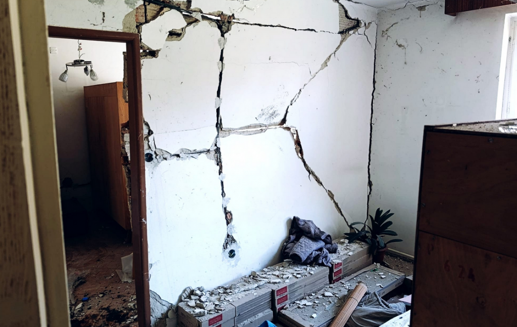 V&yacute;buch v jednom z bytov v Krupine. FOTO: Facebook pol&iacute;cie/Banskobystrick&yacute; kraj