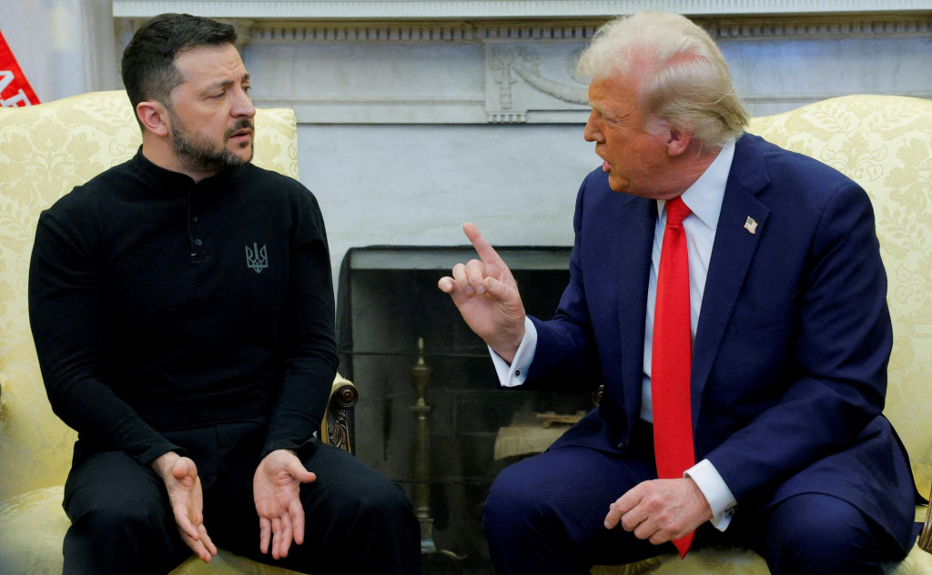 Americk&yacute; prezident Donald Trump a ukrajinsk&yacute; prezident Volodymyr Zelenskij. FOTO: Reuters