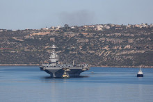 Americk&aacute; lietadlov&aacute; loď USS Gerald R. Ford. FOTO: Reuters
