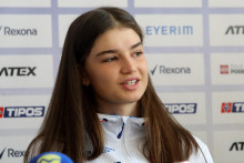 Dvojn&aacute;sobn&aacute; majsterka sveta z Arberu Michaela Strakov&aacute;. FOTO: TASR/J. Kro&scaron;l&aacute;k