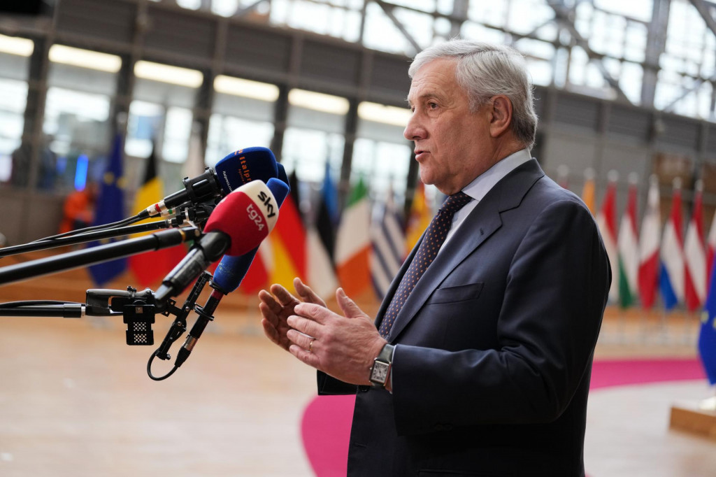 Taliansky minister zahraničn&yacute;ch vec&iacute; Ant&oacute;nio Tajani. FOTO: TASR/AP