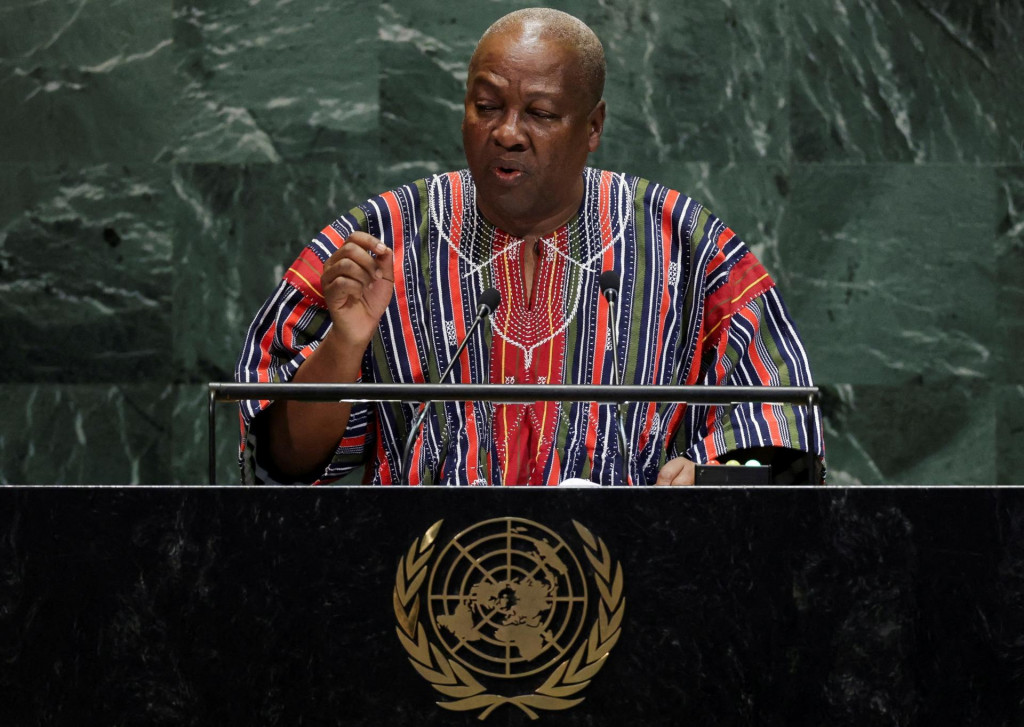 Ghansk&yacute; prezident John Dramani Mahama. FOTO: Reuters