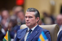 Na sn&iacute;mke americk&yacute; minister obrany Pete Hegseth. FOTO: TASR/AP