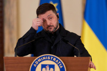 Ukrajinsk&yacute; prezident Volodymyr Zelenskyj. FOTO: TASR/AP
