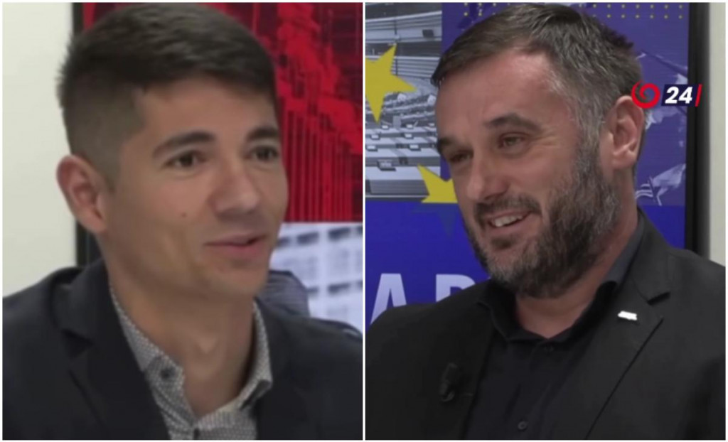 Europoslanci Erik kaliň&aacute;k a Michal Wiezik si v politickej debate stavili na v&yacute;sledok maďarsk&yacute;ch volieb.