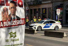Budape&scaron;ť pred protestami. FOTO: HN