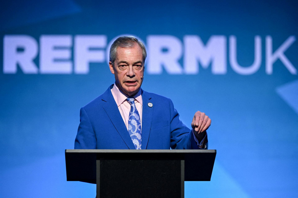 Predseda strany Reform UK Nigel Farage. FOTO: Reuters