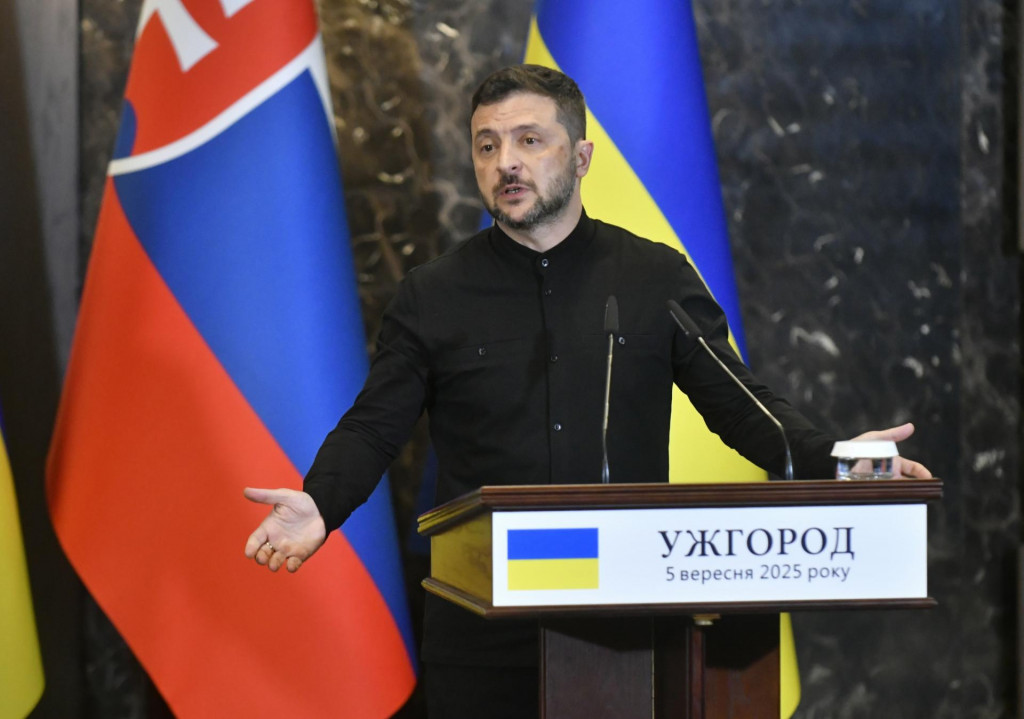Ukrajinsk&yacute; prezident Volodymyr Zelenskyj. FOTO: TASR/Roman Hanc