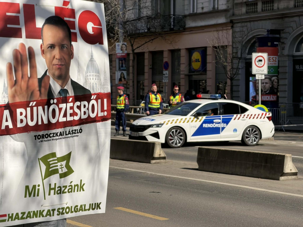 Budape&scaron;ť pred protestami. FOTO: HN