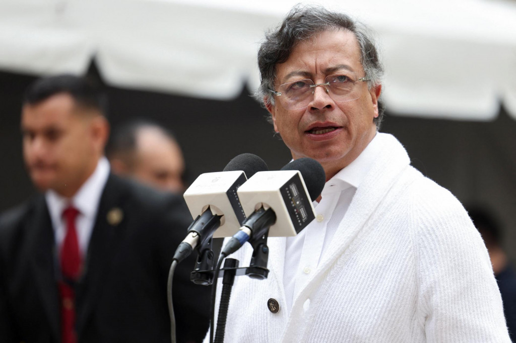 Kolumbijsk&yacute; prezident Gustavo Petro. FOTO: REUTERS