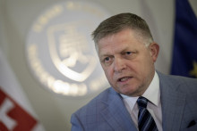 Na sn&iacute;mke premi&eacute;r Robert Fico.

FOTO: TASR/ M. Baumann