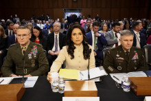 &Scaron;&eacute;fka tajn&yacute;ch služieb USA Tulsi Gabbardov&aacute;. FOTO: Reuters