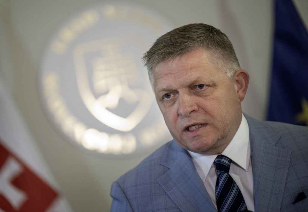 Na sn&iacute;mke premi&eacute;r Robert Fico.

FOTO: TASR/ M. Baumann