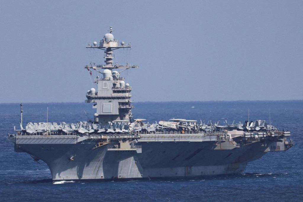 Lietadlov&aacute; loď USS Gerald R. Ford. FOTO: Reuters
