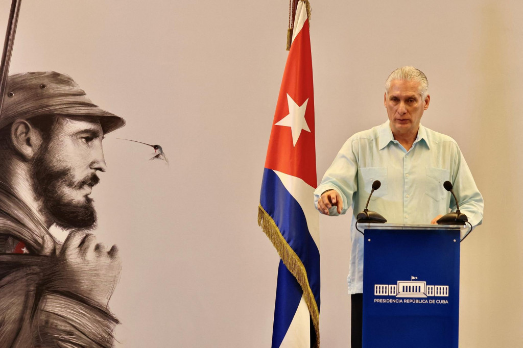 Kub&aacute;nsky prezident Miguel D&iacute;az-Canel. FOTO: REUTERS