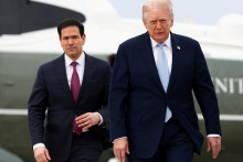 Donald Trump a Marco Rubio. FOTO: REUTERS