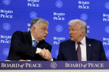 Maďarsk&yacute; premi&eacute;r Viktor Orb&aacute;n a americk&yacute; prezident Donald Trump. FOTO: Reuters