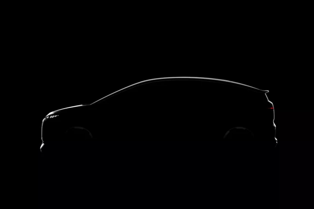 Audi A2 e-tron sa odhaľuje na prvej sn&iacute;mke pod r&uacute;&scaron;kom tmy.