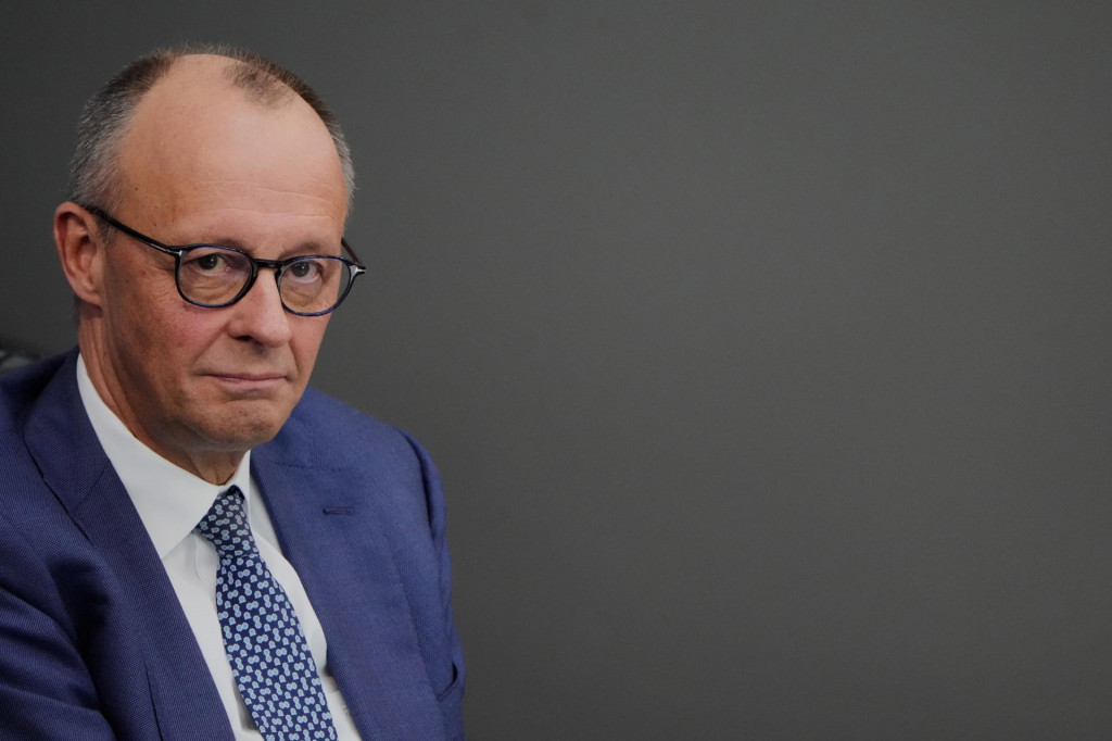 Na arch&iacute;vnej sn&iacute;mke z 18. marca 2026 nemeck&yacute; kancel&aacute;r Friedrich Merz. FOTO: TASR/AP