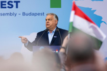 Na sn&iacute;mke maďarsk&yacute; premi&eacute;r Viktor Orb&aacute;n. FOTO: TASR/AP