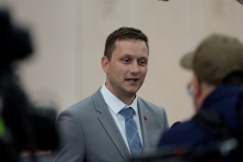 Gr&oacute;nsky premi&eacute;r Jens-Frederik Nielsen. FOTO: REUTERS