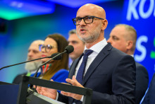 Na sn&iacute;mke predseda strany Sloboda a solidarita (SaS) Branislav Gr&ouml;hling. FOTO: TASR/Jaroslav Nov&aacute;k