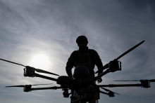 Ukrajinsk&yacute; dron. FOTO: Reuters