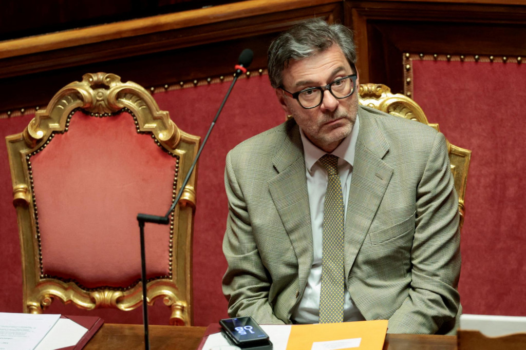 Taliansky minister hospod&aacute;rstva Giancarlo Giorgetti. FOTO: Reuters