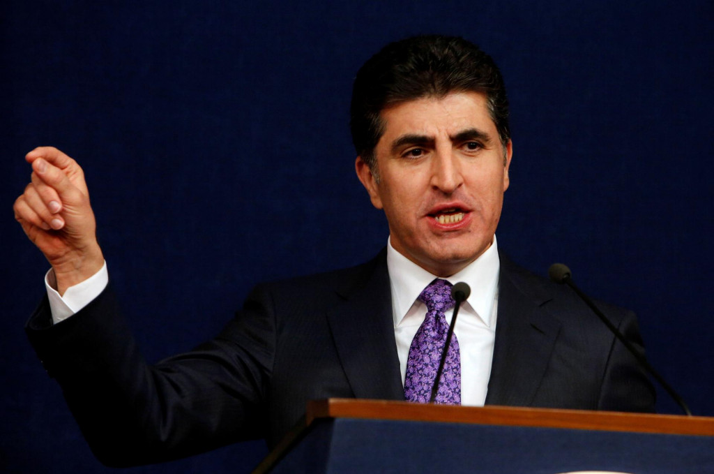 Prezident auton&oacute;mneho Kurdistanu N&eacute;č&iacute;rvan Barzan&iacute;. FOTO: Reuters