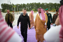 Ukrajinsk&yacute; prezident Volodymyr Zelenskyj počas stretnut&iacute; v Saudskej Ar&aacute;bii. FOTO: X/Volodymyr Zelenskyj