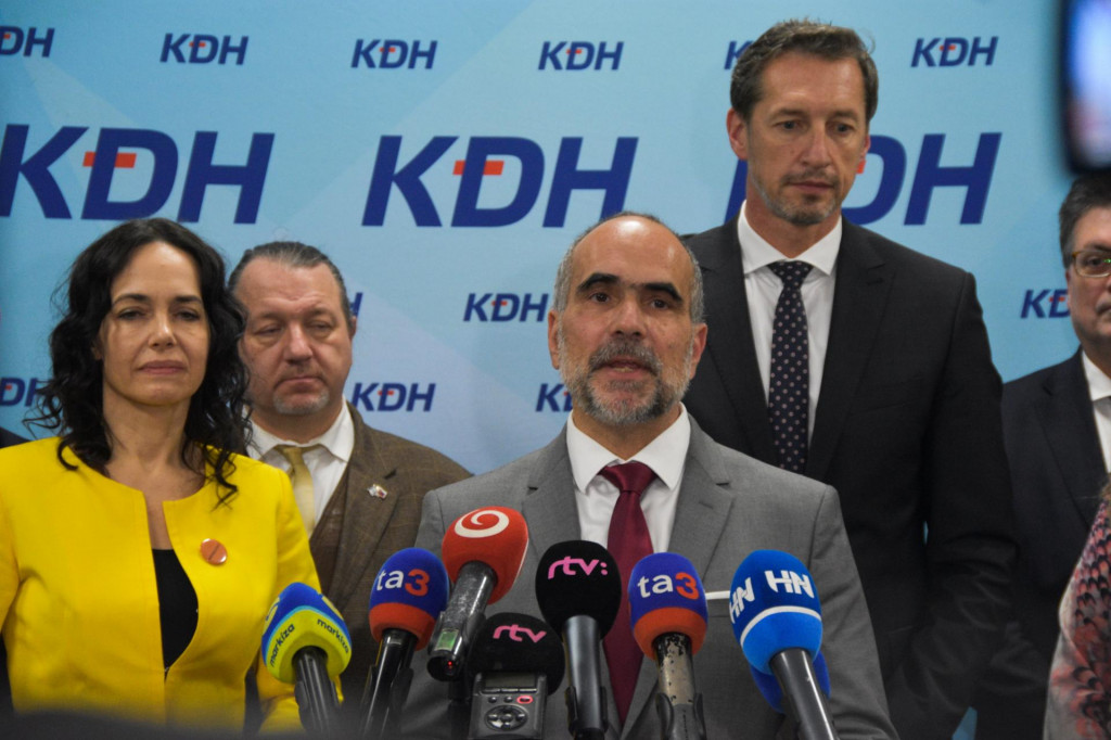 Poslanec za KDH Mari&aacute;n Čauč&iacute;k. FOTO: TASR/Luk&aacute;&scaron; Mužla