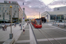Vizualiz&aacute;cia električkovej trate. FOTO: J&T Real Estate