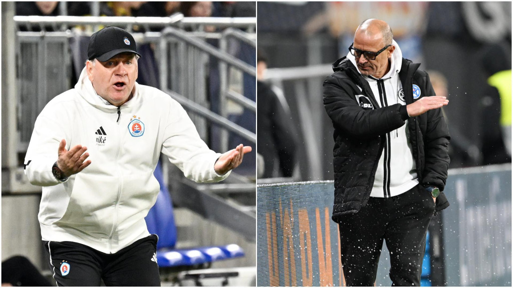 Vladim&iacute;r Weiss a Francesco Calzona. FOTO: TASR