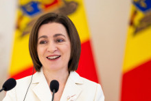 Moldavsk&aacute; prezidentka Maia Sandu. FOTO: TASR/AP
