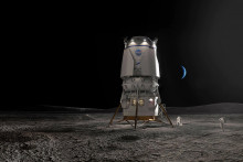 Takto by mal vyzerať bud&uacute;ci lun&aacute;rny modul firmy Blue Origin
