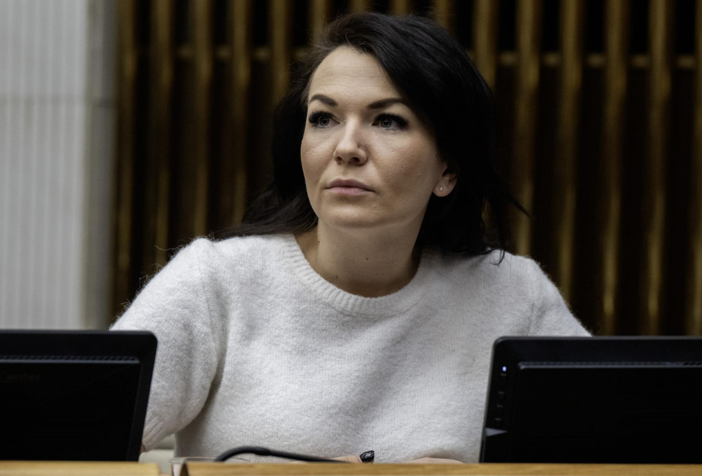 Na sn&iacute;mke poslankyňa N&aacute;rodnej rady Be&aacute;ta Jur&iacute;k (PS). FOTO: TASR/Martin Baumann