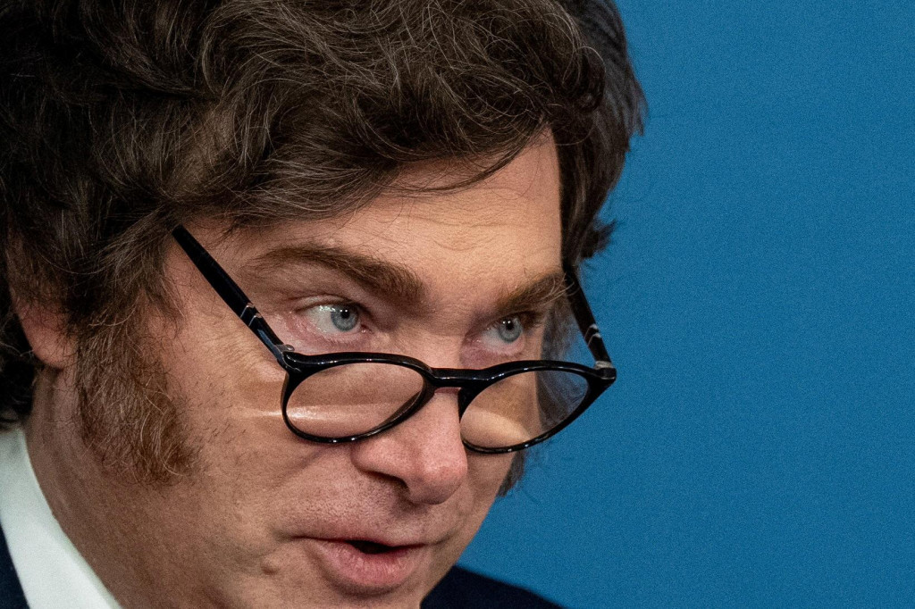 Argent&iacute;nsky prezident Javier Milei. FOTO: Reuters