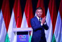 Peter Magyar, l&iacute;der opozičnej strany TISZA. FOTO: Reuters